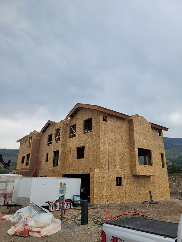 homes going up