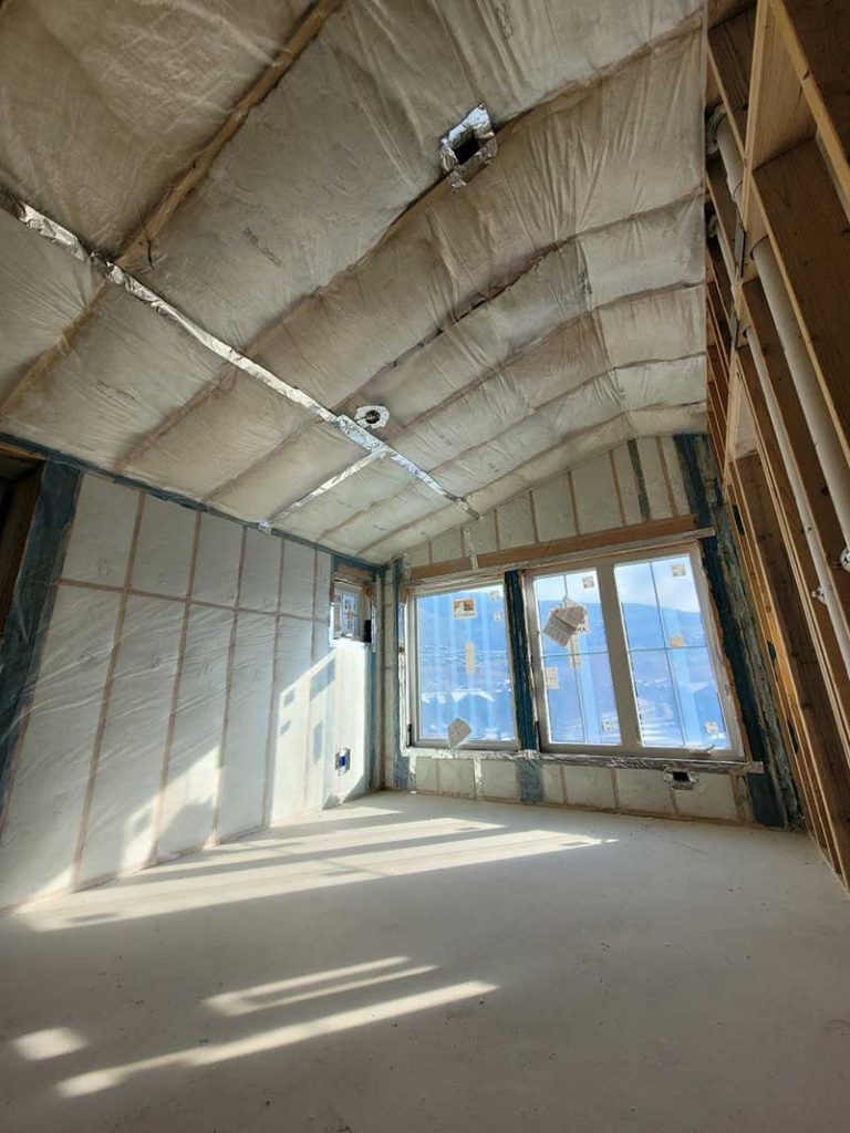 All of the insulation